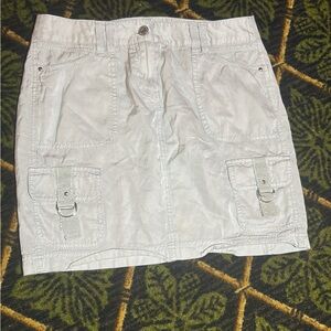 White House Black Market Light Gray Skirt